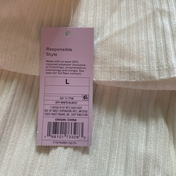 White Boot Cut Flare Pants - Picture 2 of 2